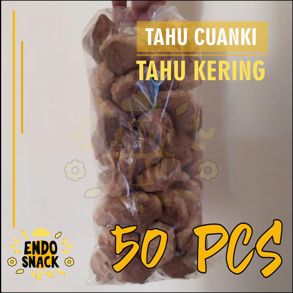 50Pcs Tahu Cuanki Siomay Tahu Pelengkap Baso Aci, Seblak, dan Cuanki