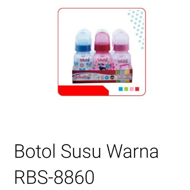 Botol Susu Warna Ekonomis 125ml Reliable