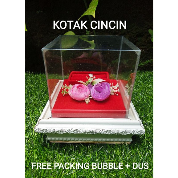 KOTAK CINCIN PERNIKAHAN LAMARAN HANTARAN MAHAR RING BOX MIKA MEWAH TEMPAT CINCIN