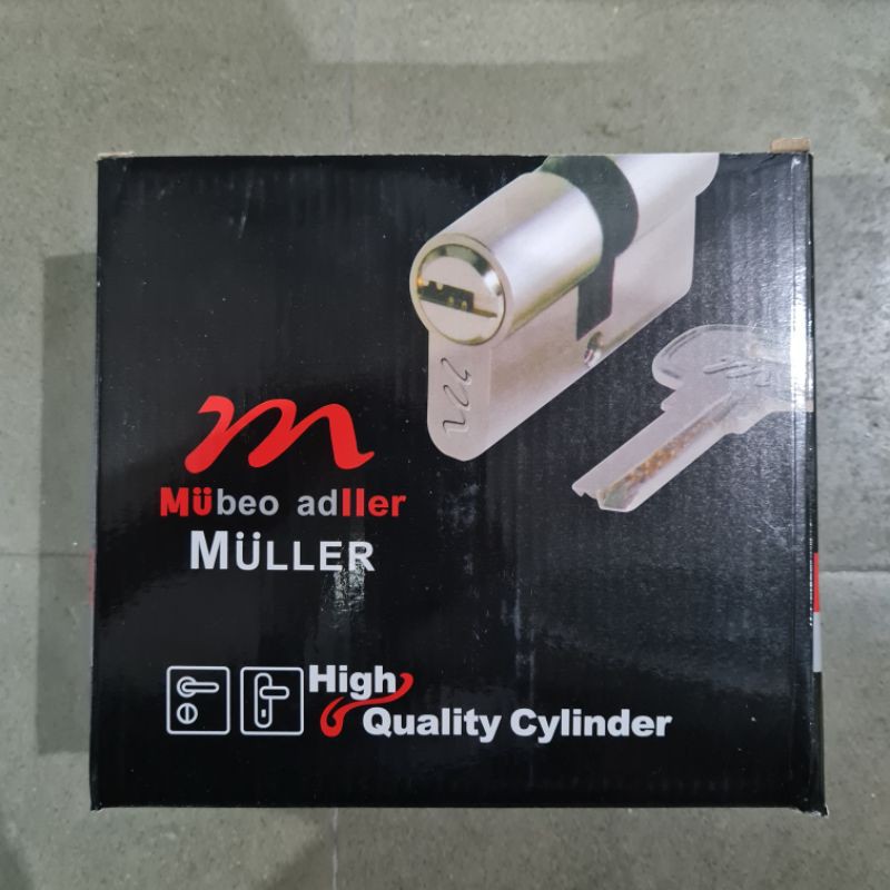 CYLINDER SILINDER KUNCI STAINLESS PINTU MULLER HITAM