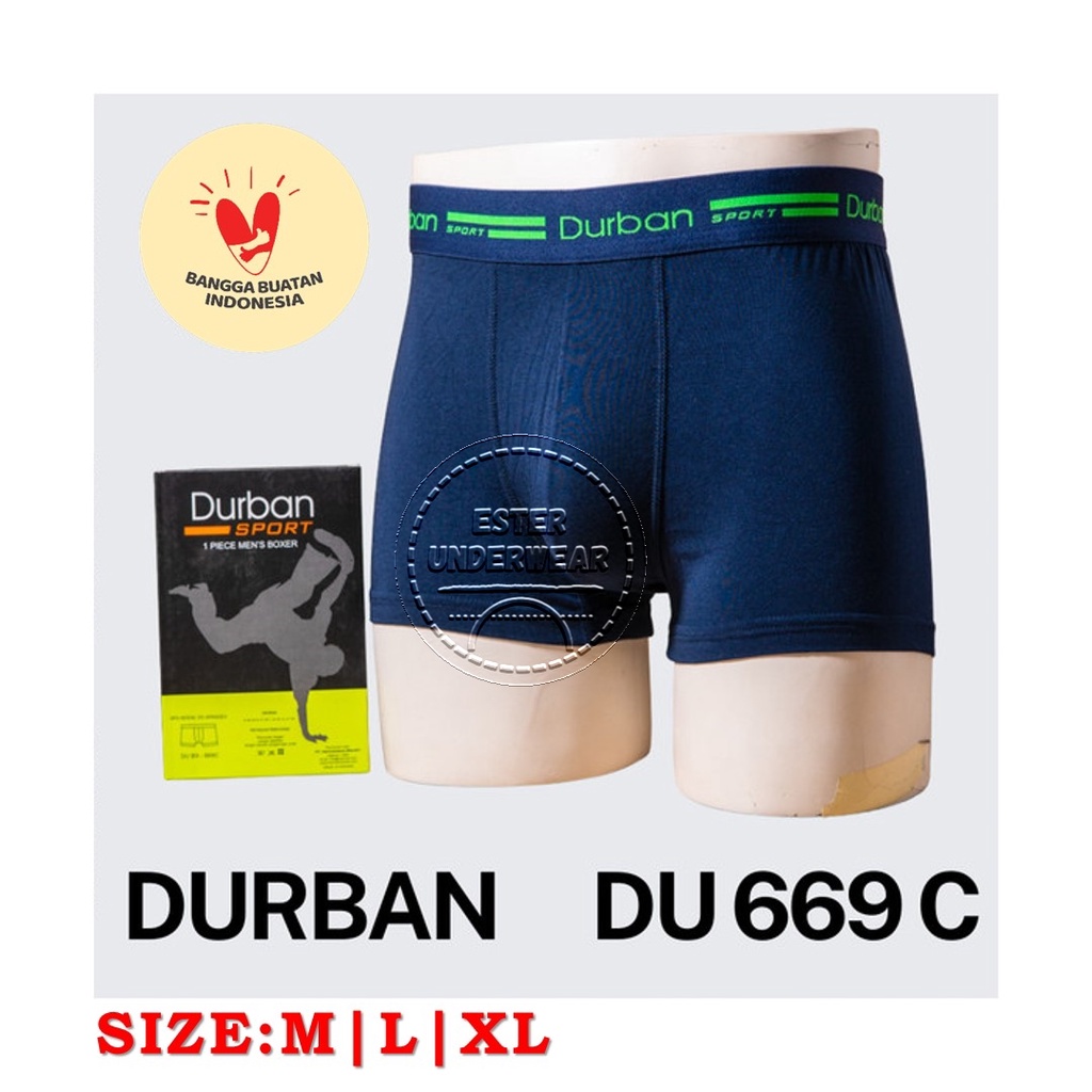 Celana Boxer Pria Durban Sport DU 669C Isi 1Pcs