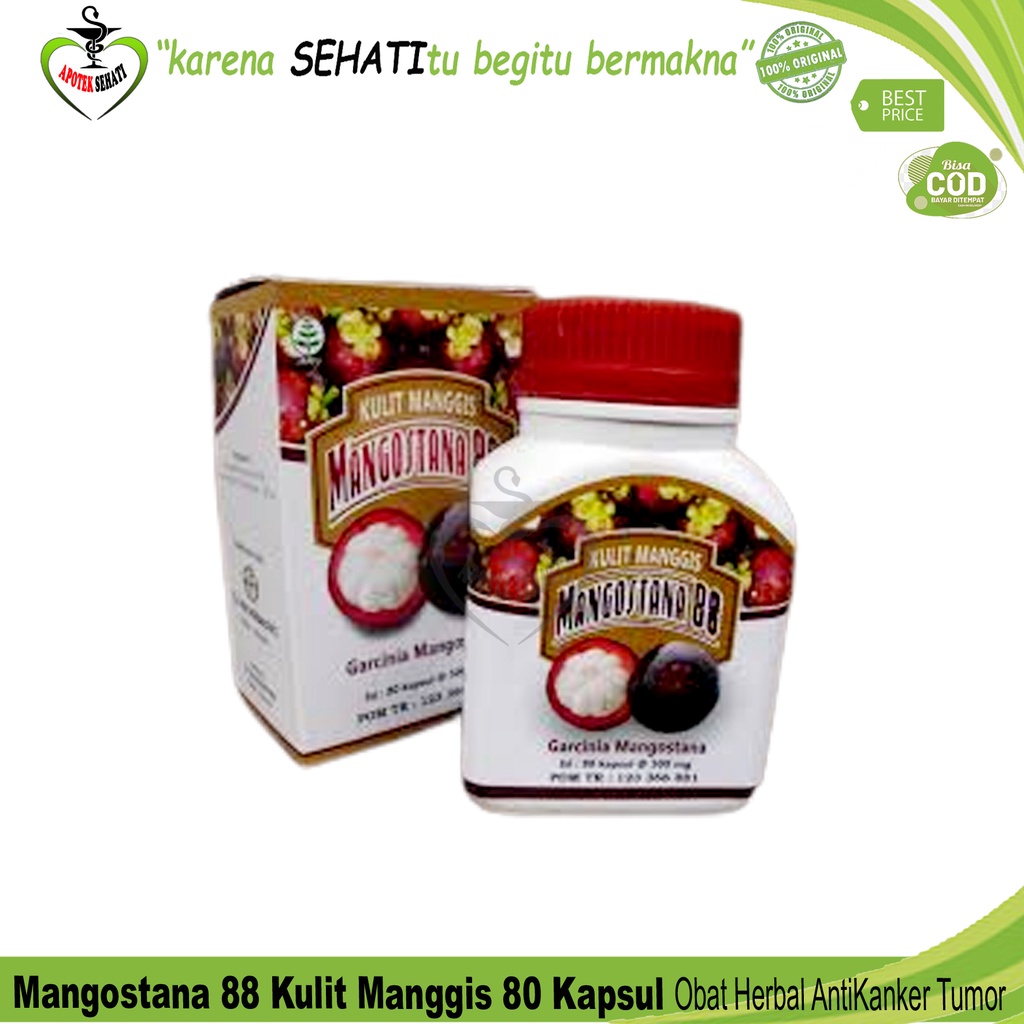 Baru! Kulit Manggis Mangostana88 Isi 80 Kapsul