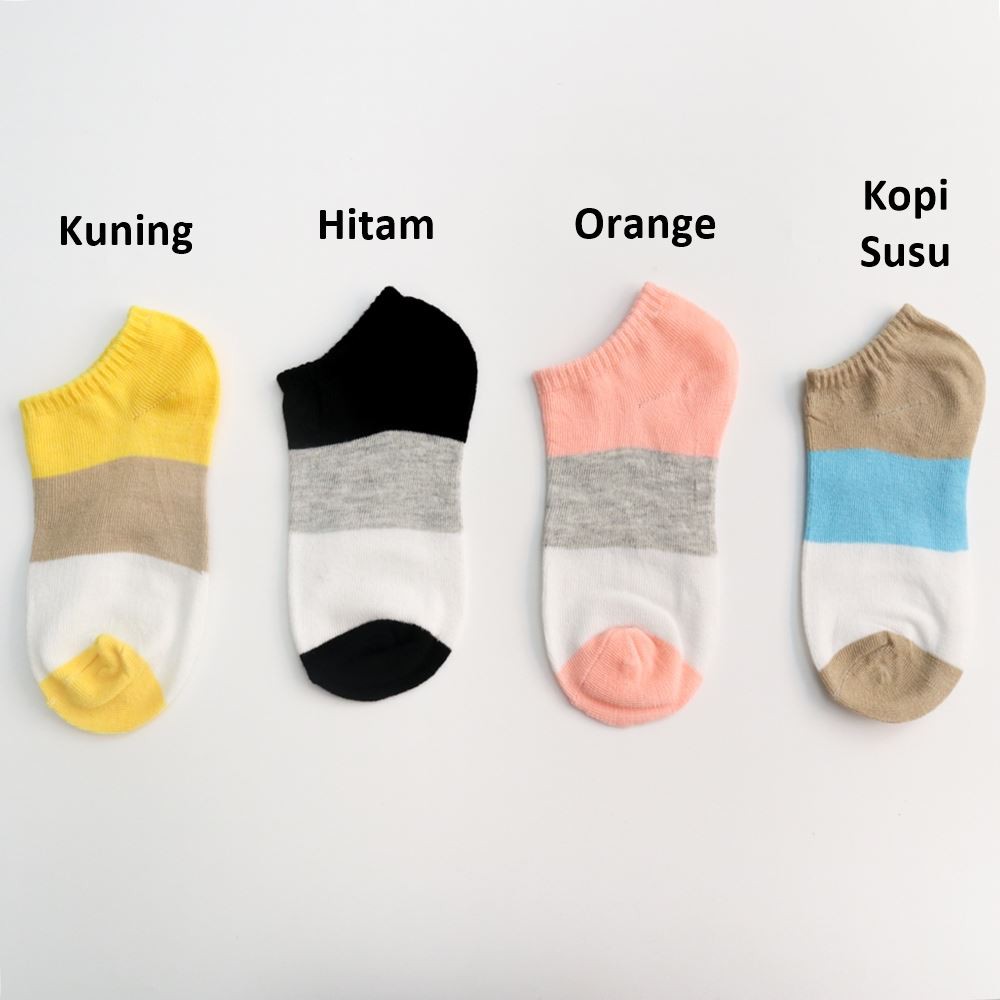 Pengiriman dari Jakarta / Kaos Kaki Mata Kaki Pria Wanita / Kaos Kaki Polos Unisex