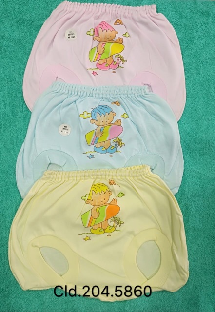 3 pcs! Celana pop bayi celana kodok 0-6 bulan