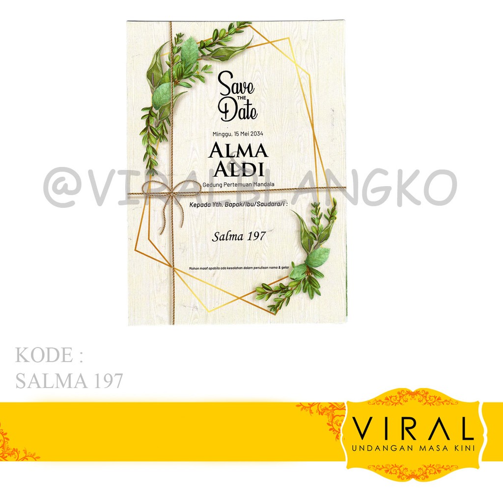 Blangko Undangan Salma 197 Harga Murah