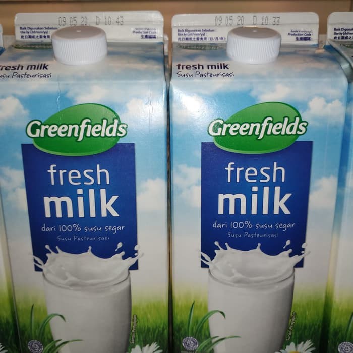 

Greenfields fresh milk 100% pasteurisasi susu segar 1.89 litre