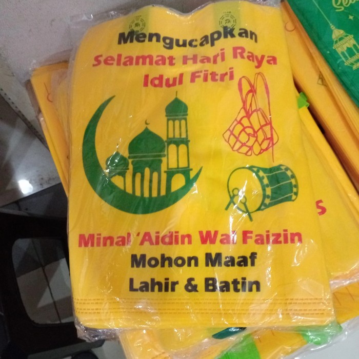 

✨ BISA COD ✨ Tas edisi idul Fitri lebaran spunbond kantong goodie bag 30x40@12pcs