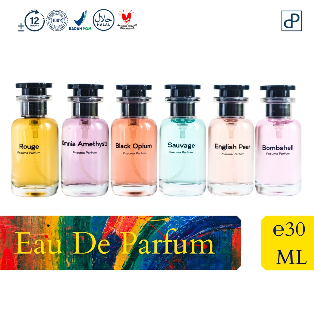 Pneuma Inspired Perfume Lokal Tahan Lama Untuk Milenial e30ML - Parfum Pria / Parfum Wanita / Parfum Unisex - Inspired Parfum Cowok - Parfum Inspired Cewe - Minyak Wangi Inspired Tahan Lama - Parpum - Parvum - Parfume - Parfum Halal - Parfum Terbaik