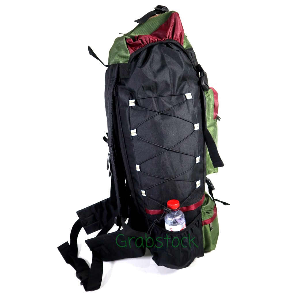 Hiking Tas CArrier Plus RAincover Camping Gunung Mudik 80 L ii35 SUper Besar Premium