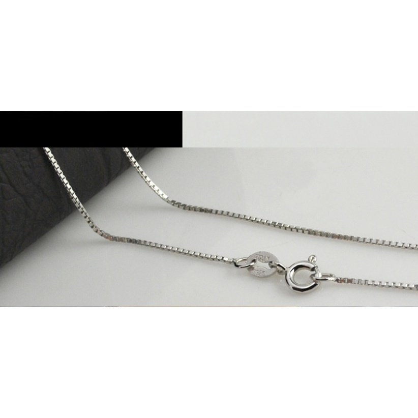 Kalung Rantai Bahan Stainless Steel Ukuran 1mm X0.8Mm Untuk Wanita