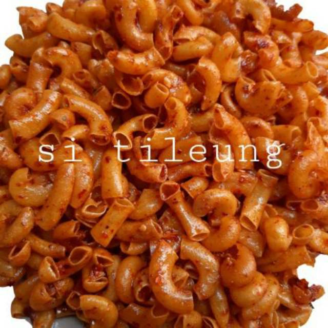 

MAKARONI KRIUK CIKRUH PEDAS SI TILEUNG 200GRAM/ANEKA CEMILAN PEDAS/SEBLAK KERING