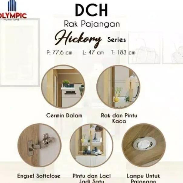 Lemari Hias Olympic Dch Hickory