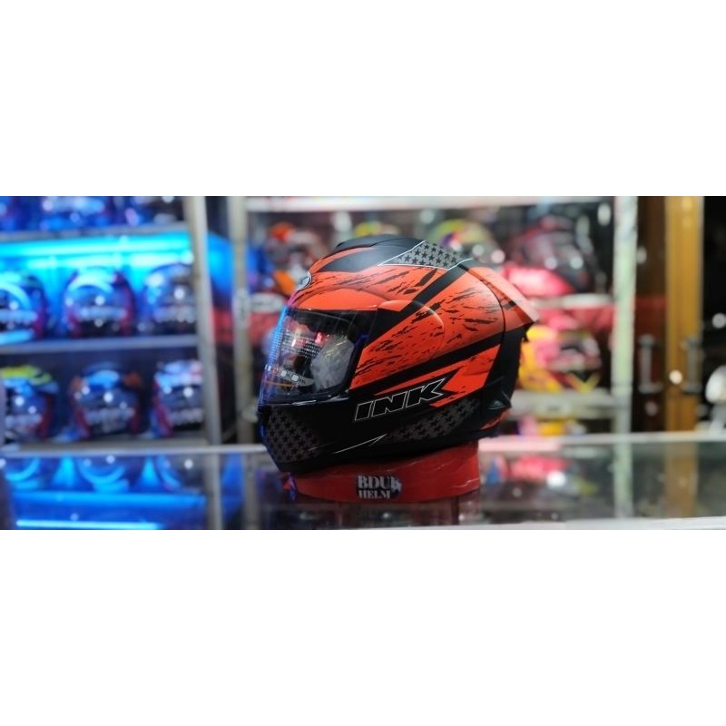 HELM INK CL-MAX SERI #7 BLACK/RED DOFF ORIGINAL 100% REAL PICT-3