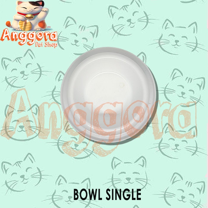 Tempat makan Kucing Anjing single bowl