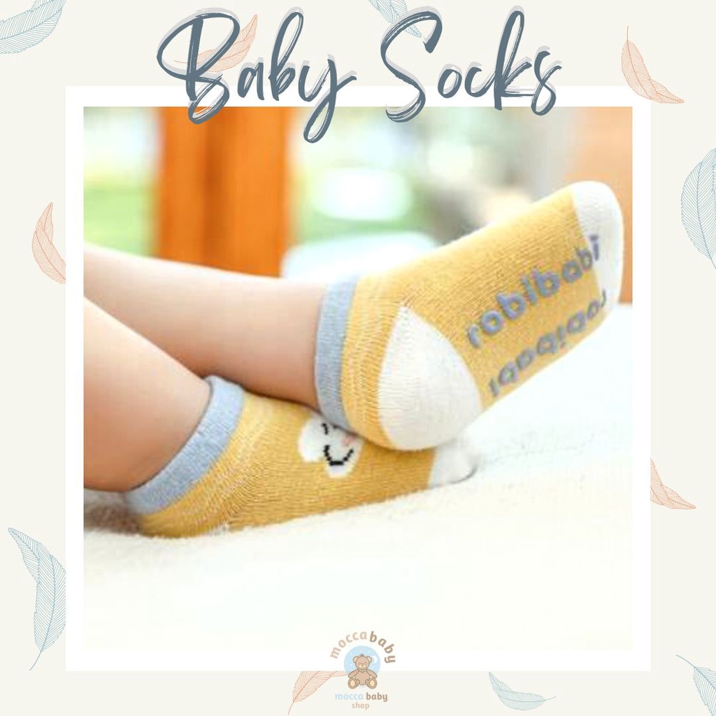 MBSS - Kaos Kaki Bayi Anak Laki Laki Perempuan Import Berkualitas newborn - 12 Bulan / COBY