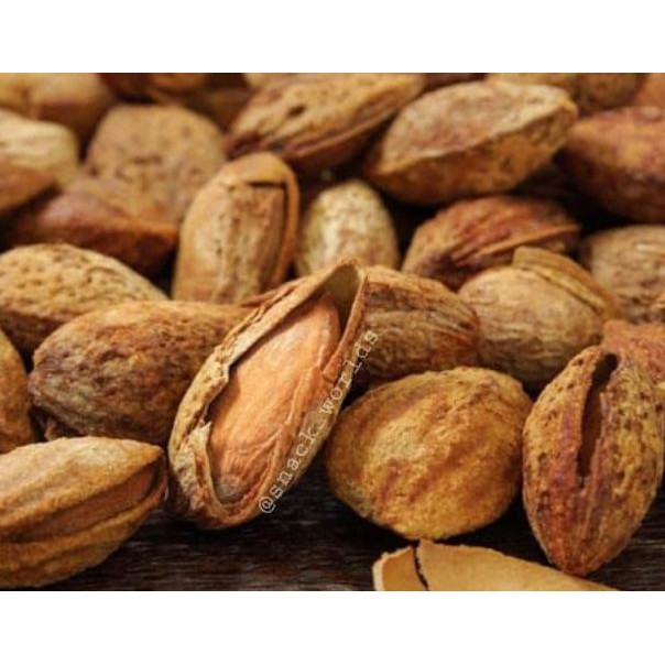 

Xeyq 1Kg Almond Roasted ( Panggang ) Usa - California Murah Bakar In Shell Fjyx