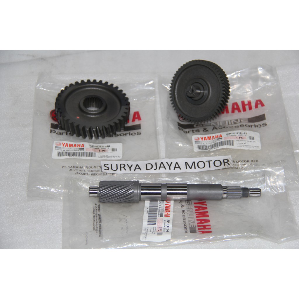 Gear Gigi Rasio Transmision Transmisi N-Max NMax Set Original Yamaha 2DP-E7211-00 2DP-E7410-01 2DP-E