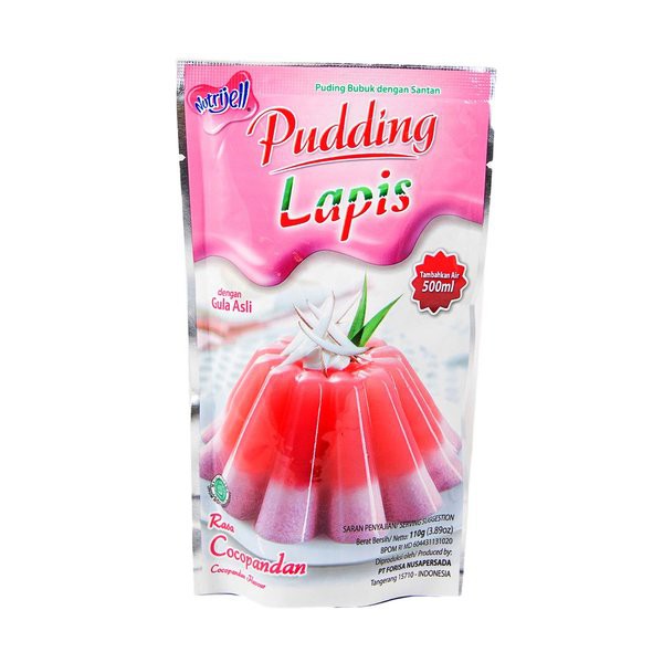 

NUTRIJELL Puding Lapis Cocopandan Santan 100g - NUTRI JELL Coconut Syrup Instant Pudding Powder