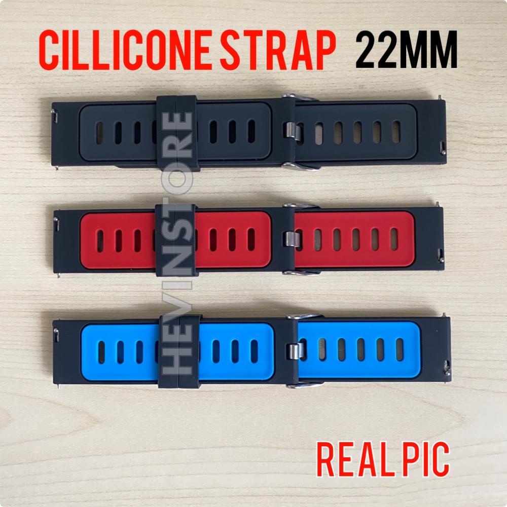 Strap Watch Leather dan Cillicone ukuran 22MM Quick Release