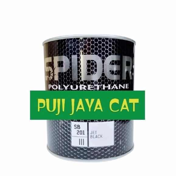 JET BLACK SB 201 CAT SPIDER PU POLYURETHANE DUCO 1Liter Termurah