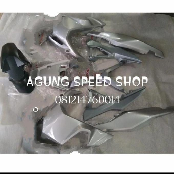 Cover Bodi Body Full Fullset Honda Adv 150 Silver Original