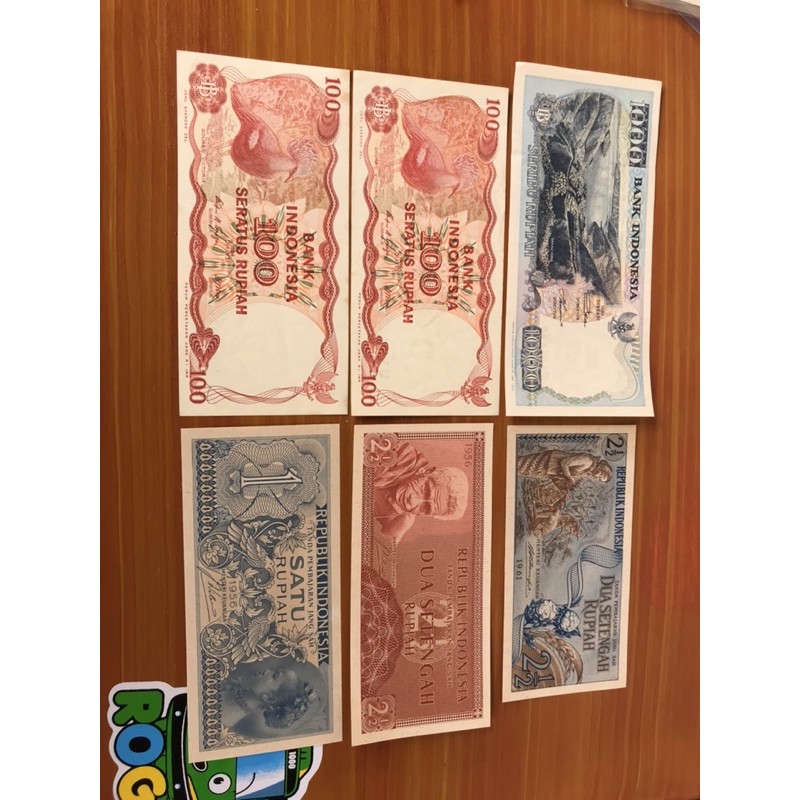 Uang Kuno Borongan 6 Lembar LOT 3