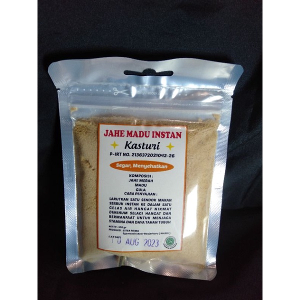 

Kasturi Jahe Madu Instan