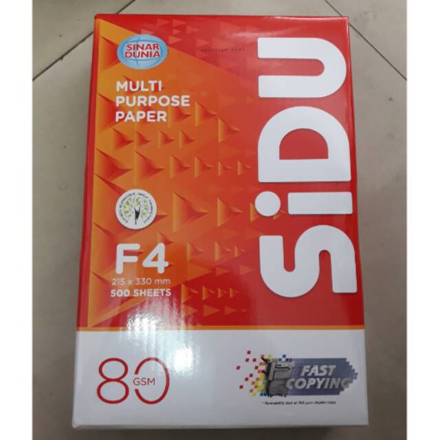 KERTAS HVS F4 80 GRAM SINAR DUNIA  Shopee Indonesia