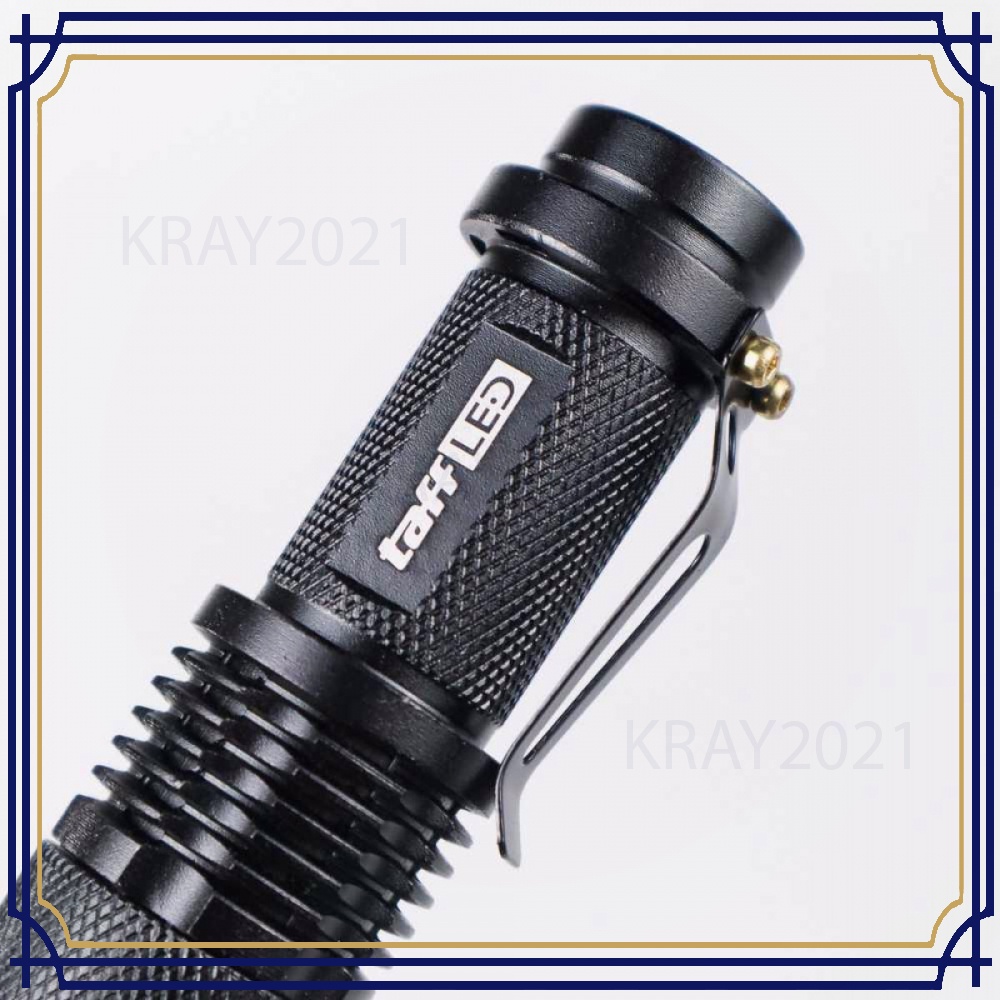 TaffLED Senter LED 2000 Lumens Waterproof + Charger + Box - P1