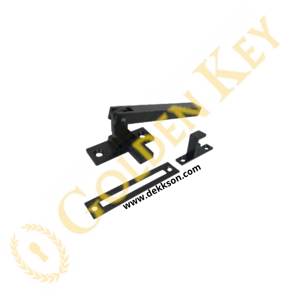 Rambuncis Kunci Grendel Panolet Jendela Kayu Dekkson Dekson CWH ZC 105 SQ Matt Black Hitam