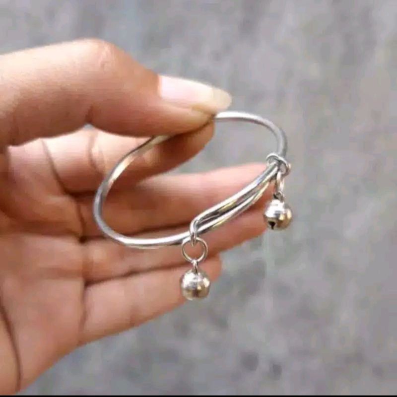 GELANG KRINCING BAYI MONEL LONCENG BELL BERBUNYI GELANG STEP BAJA PUITH