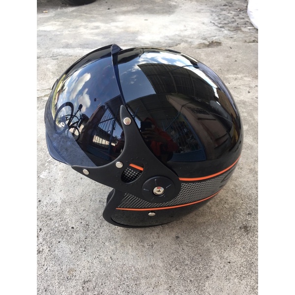 Helm Bogo Scoopy Kaca Pilot/Flat SNi