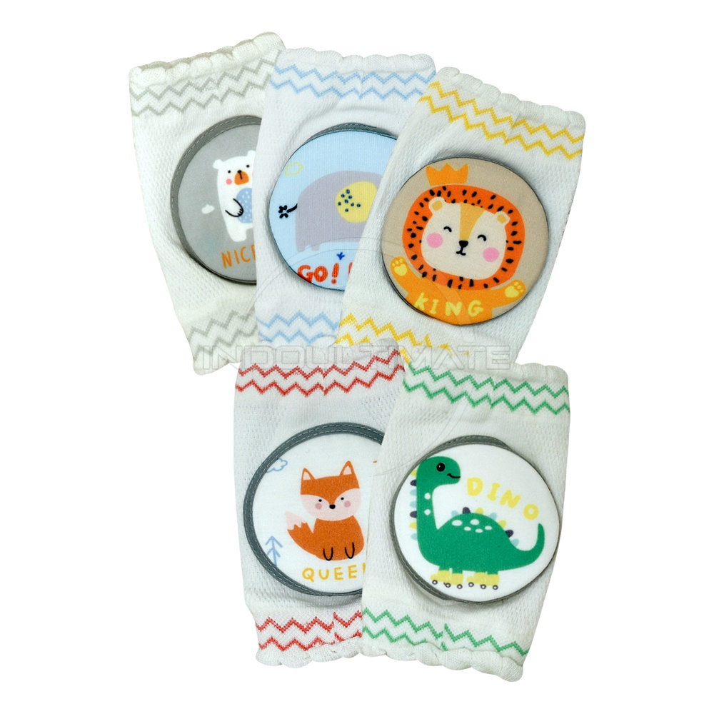 LB-09 Alat Pelindung Lutut Bayi Merangkak Motif  Pengaman Lutut Bayi Baby Knee Protector Pads Pelindung Siku Tangan Kaki Anak Bayi Balita Deker Pelindung Lutut Anak Belajar Jalan