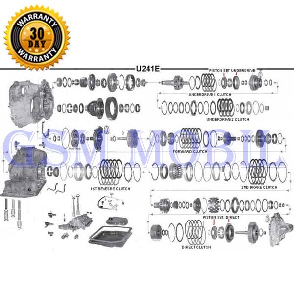 Packing Set Matic Toyota Camry Harrier V6 U140 04351-21011 10006794