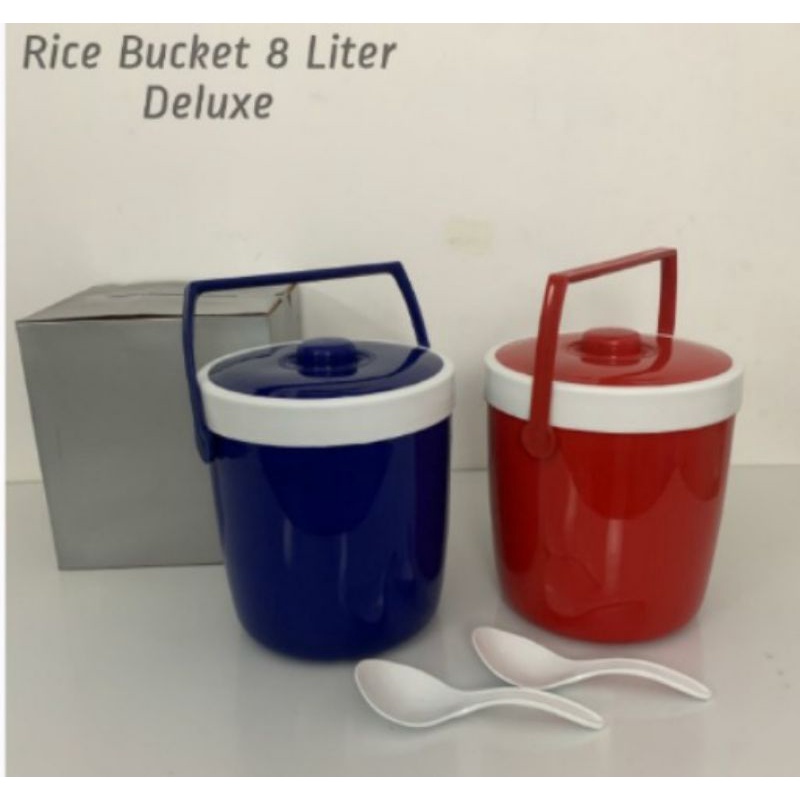 Jual Rice Bucket Liter Deluxe Dus Polos Tempat Nasi Dan Tempat Es Shopee Indonesia