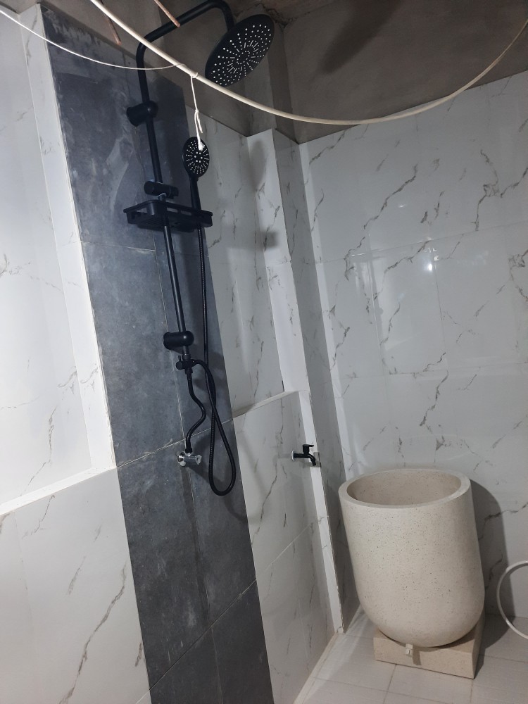 Shower Tiang Set Stainless/ Shower Tiang Hitam Stainless