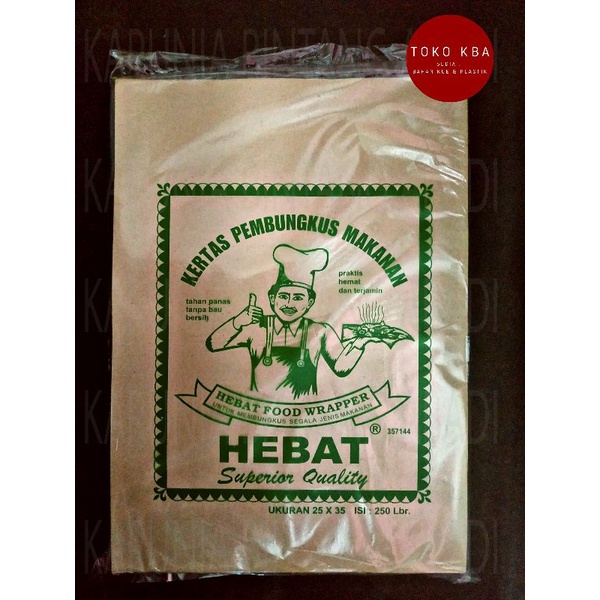 

Kertas nasi Hebat Kecil 25 x 35 cm