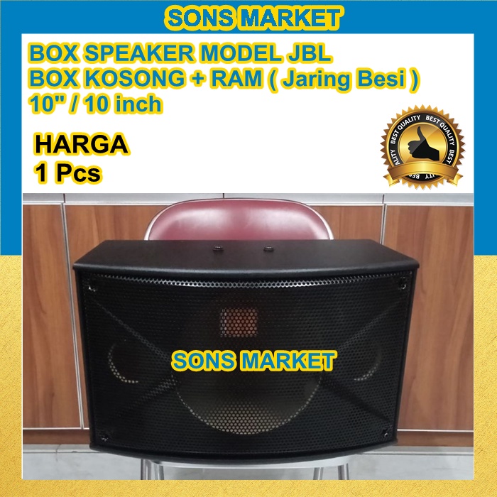 BOX SPEAKER 10" 10 inch 10inch MODEL JBL + RAM JARING BOX Kosong TEBAL