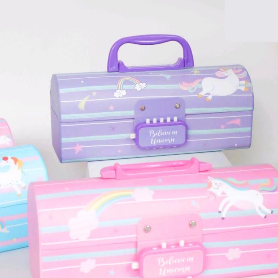 

Sangat Nyaman.. Kotak Pensil Karton+Kunci Pin/Tempat Pensil/Pensil Case Locker