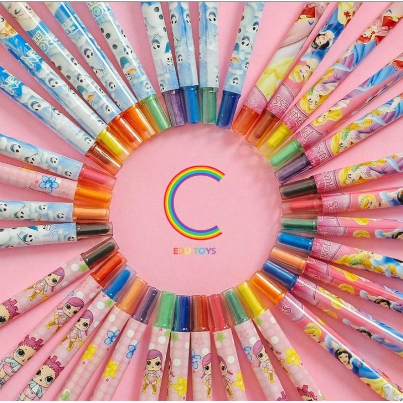 

Rolling crayon / crayon putar/ oil pastel isi 12