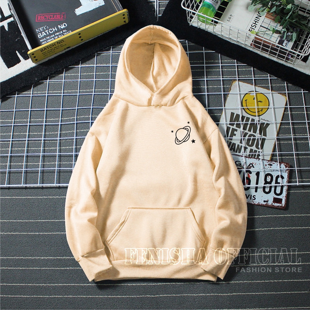 FenishaStore Sweater Hoodie Wanita Planet MARS Size M-L-XL-XXL Bisa Bayar Ditempat COD