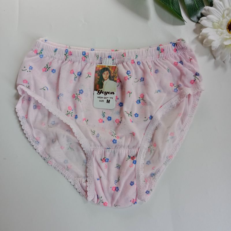 Lusinan 12 Pcs Celana Dalam Wanita Putri Yuliana Motif Bunga Murah