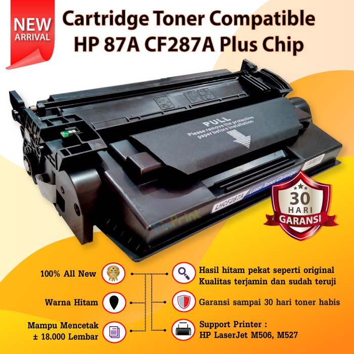 Toner Compatible HP 87A 87a 87 a CF287A cf287a Printer M506 M527