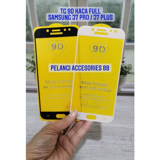 TEMPERED GLASS SAMSUNG J7 PRO / J730 / J7 PLUS ANTIGORES FULL LEM FULL COVER 9D ANTI GORES KACA