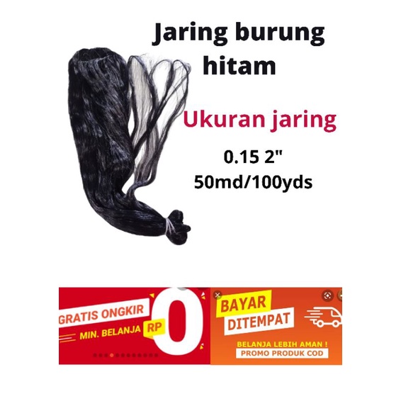 Jaring burung kecil 0.15 senar lebih kuwat Jaring burung hitam jala burung jebakan burung