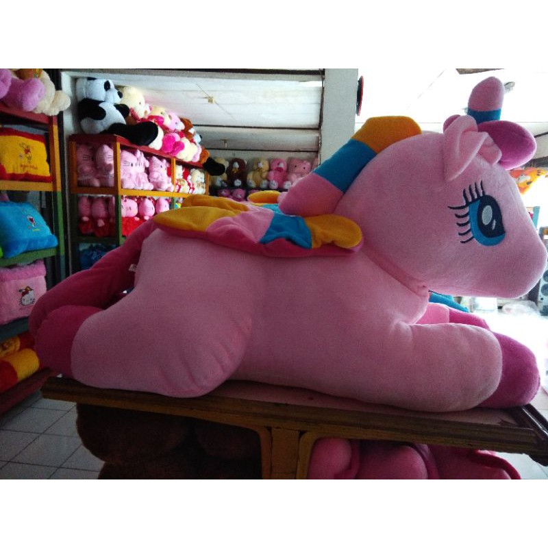 ALIFAJRI90 - BONEKA UNICORN JUMBO KUDA PONI - MAINAN PLUSH ANAK LUCU BESAR