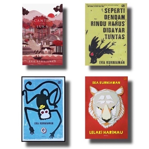 BUKU EKA KURNIAWAN - CANTIK ITU LUKA, SEPERTI DENDAM RINDU HARUS DI BAYAR TUNTAS, LELAKI HARIMAU, CO