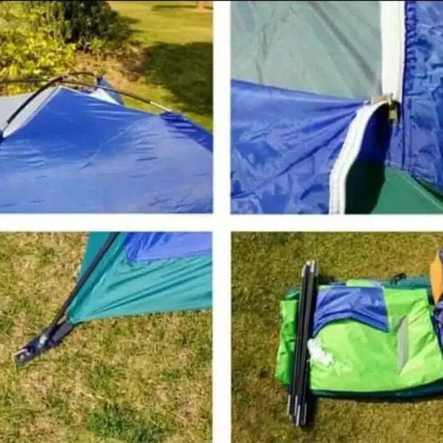 Tenda camping Dobel Layer Waterproof Ultralight kap 4 -5 Person keping outdoor