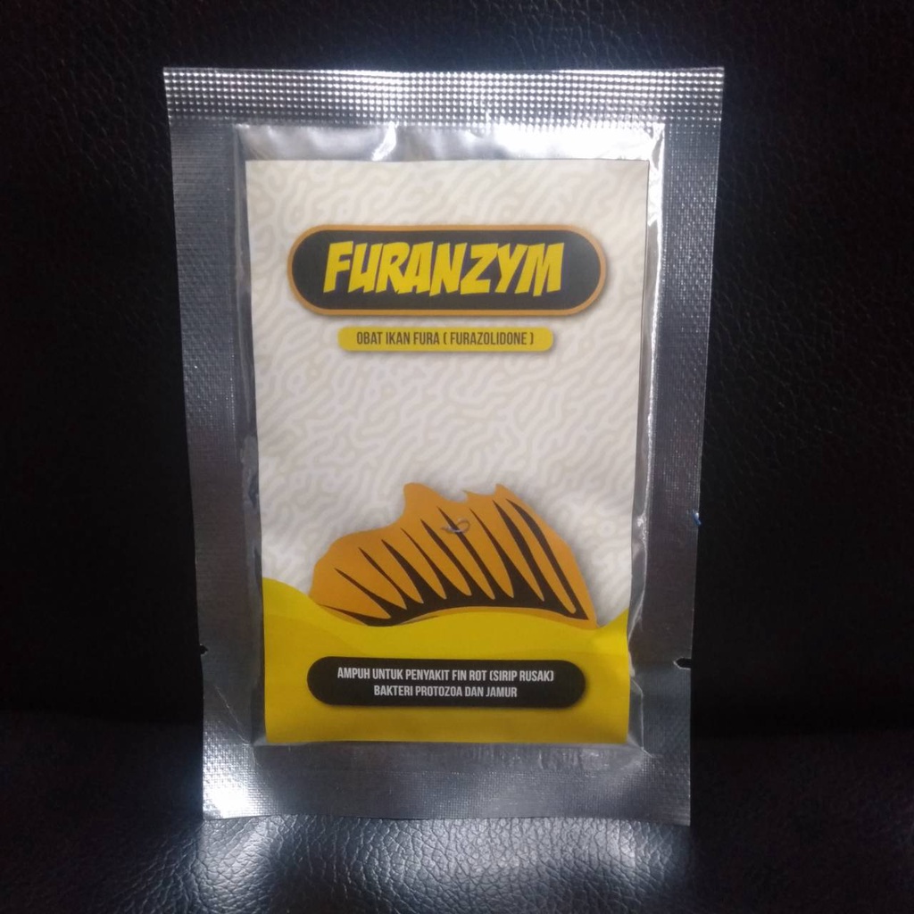 FURANZYM 20 GR OBAT IKAN FURA FURAZOLIDONE OBAT FIN ROT