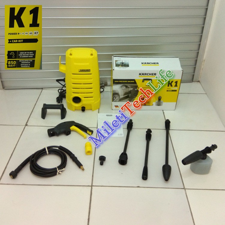 Karcher K1 Car Kit Complete with Foam Nozzle FJ3 and Nozzle DB120